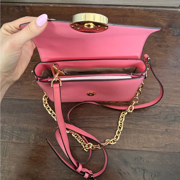 Michael Kors Carmen Medium Convertible Shoulder Bag Tea Rose - Picture 8 of 8